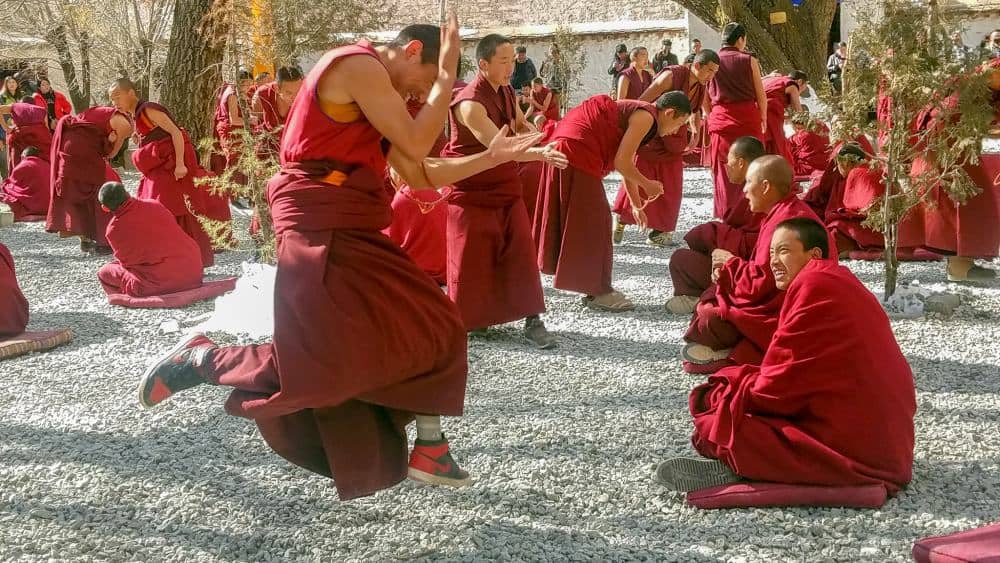drepung monks debate lhasa tibet