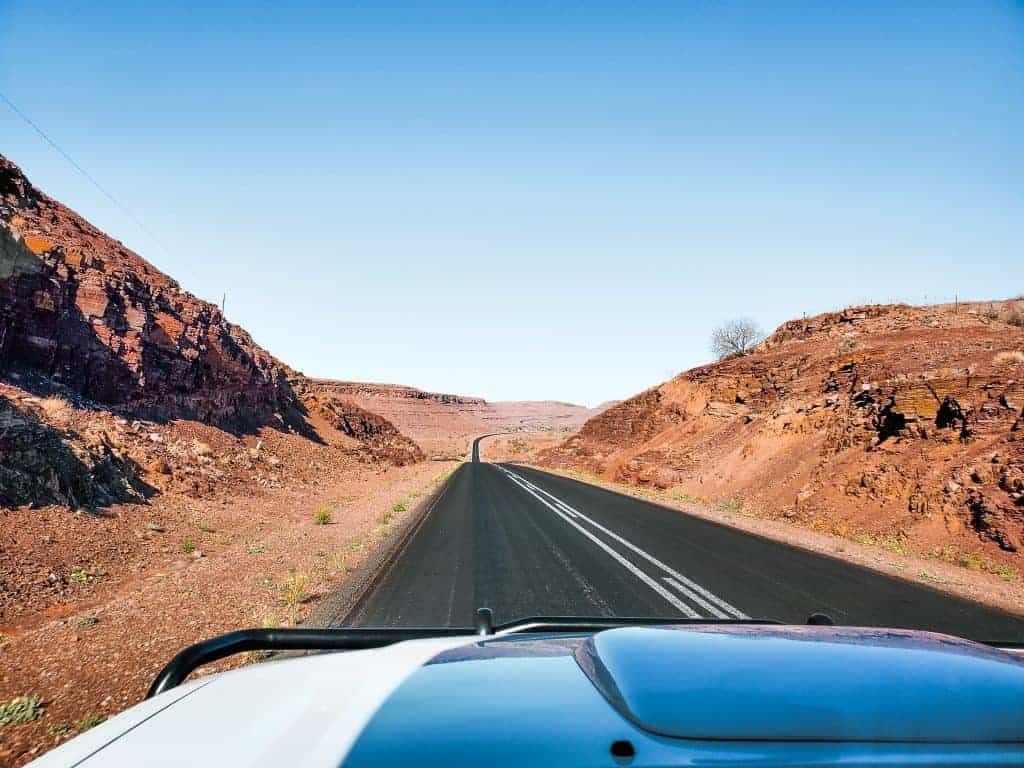 renting a car in Namibia