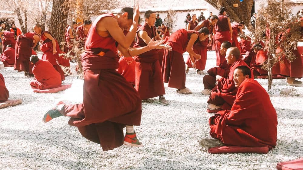 Monks in Tibet