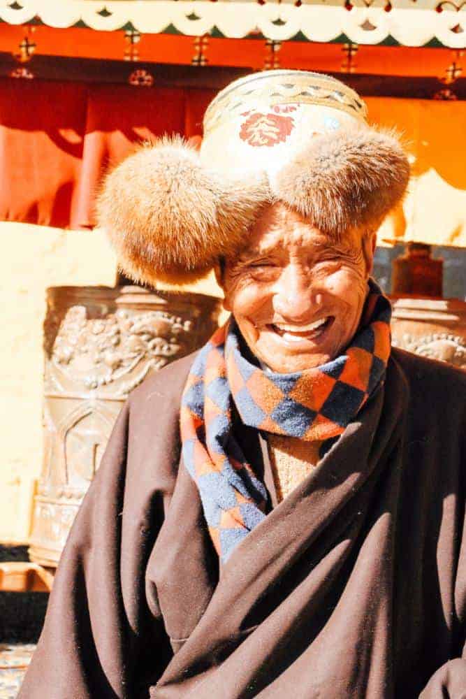 a man in Tibet