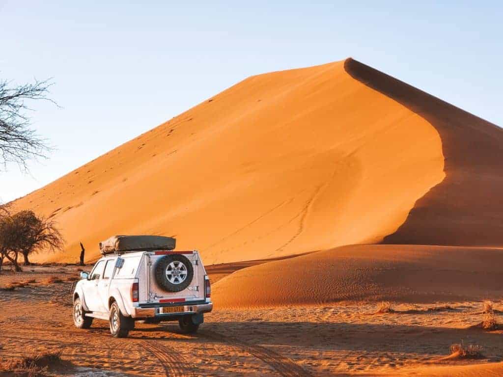 Renting a car in Namibia 