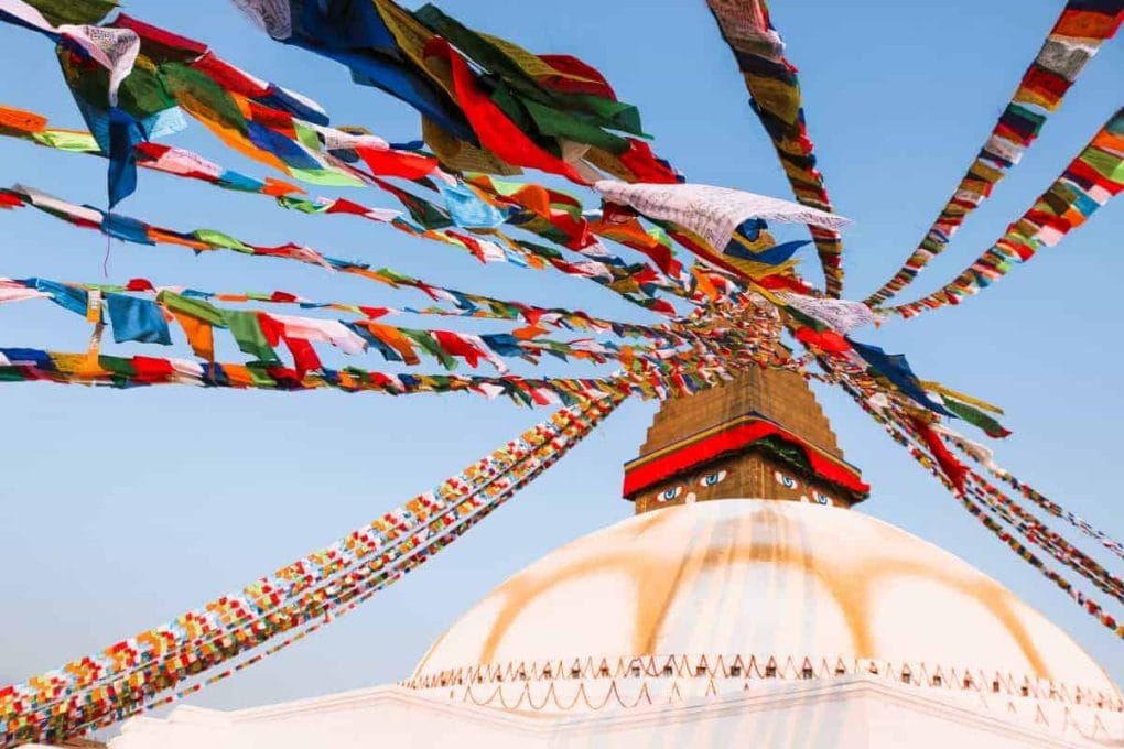 The prayer flags are an amazing fact about Nepal culture