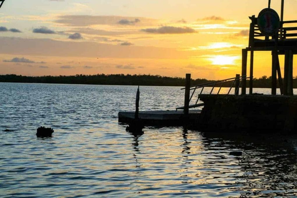 Ten Thousand Islands sunset in Florida USA
