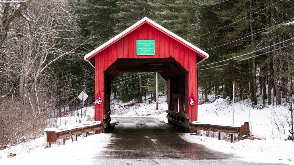 Stony brook is an amazing covered bridge in Vermont